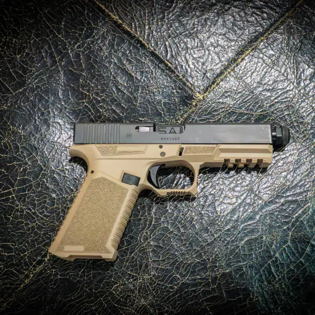 Safe House Built — Sandstrike (Tan Frame / Black Barrel)