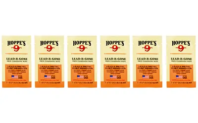 Hoppes Lead Be Gone Wipe 6 Count