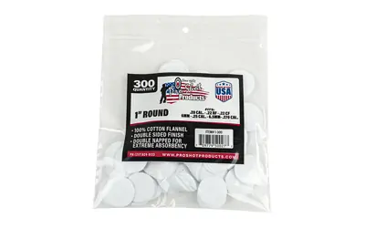 Pro-shot Patch .22-.270cal 1" 300ct