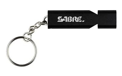 Sabre Whistle W/lanyard Black