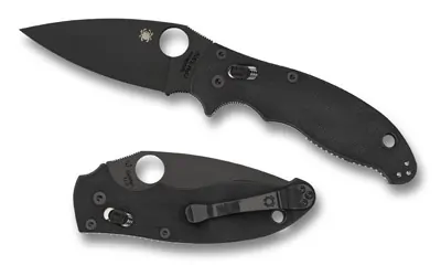 Spyderco Manix 2 Black Blade 3.375"