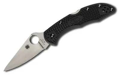 Spyderco Delica4 Blk Ffg Plainedge