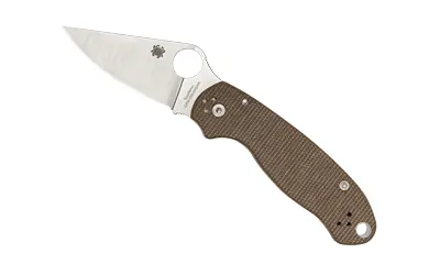 Spyderco Para 3 Cru Wear Brn Mcrta