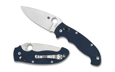 Spyderco Manix 2xl G-10 3.85" Blue