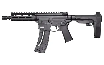 S&w M&p15-22 Pstl 22lr 8" 25r Brc Bk