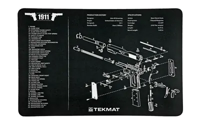 Tekmat Pistol Mat 1911 Blk