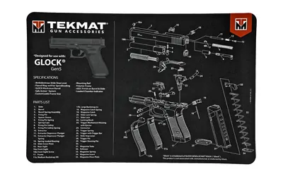 Tekmat Pistol Mat For Glock G5