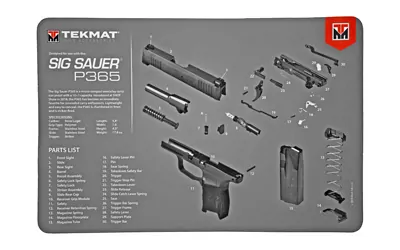 Tekmat Pistol Mat Sig P365