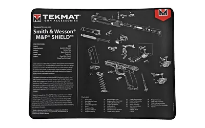 Tekmat Ultra Pstl Mat S&w Shield Blk