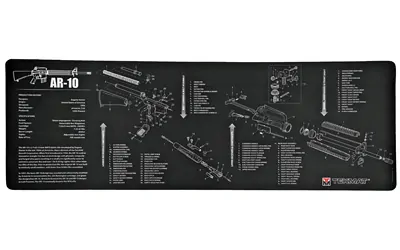 Tekmat Rifle Mat Ar10 Blk