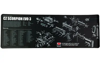 Tekmat Pstl Mat For Cz Scorpion Blk